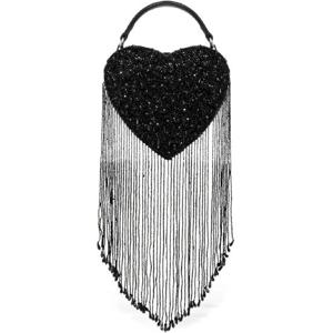 25 FW 모스키노 하트 모양 비즈 토트 백 MC4232PP0NOA4 TP442609499