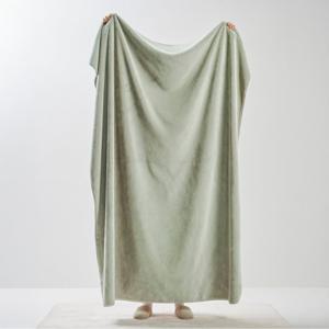 [JAJU/자주] 밍크 플리스 극세사 블랭킷 140x170cm 카키그레이