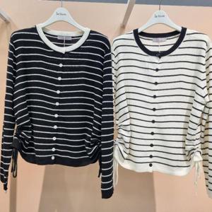 라티움 HC34 부드럽고 착용감좋은 옆선길이조절 단가라가을니트가디건 T2533Cd08