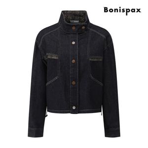 보니스팍스  스티치 데님 크롭 자켓 (XP9JK004M0)