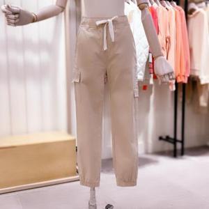 [시에로]SH2PTF234_사이드 레터링 면 스판 조거 팬츠