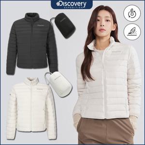 디스커버리 25FW신상 여성 픽시버G 튜브 하이넥 다운 경량패딩 DWDJ72056