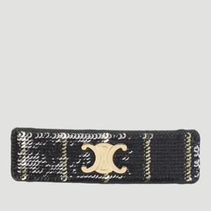 셀린느 스트라이프 시퀸 직사각 헤어 클립 461OE2BSP 38GS