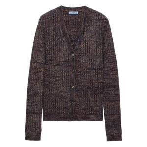 프라다 V넥 골지 니트 가디건 P25N83SOOO1714