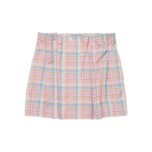 프라다 체크 개더 웨이스트 미니 스커트 P148ZSOOO171D