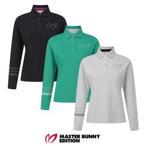 [마스터바니에디션] (421E3TO303) 여성 도트 심볼 카라 긴팔 티셔츠