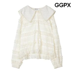 GGPX  세라 카라 레이스 캉캉 블라우스 (GP9SH034F)