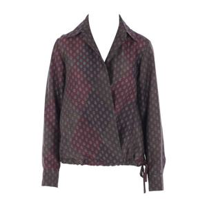 드리스반노튼 실크 새틴 드로스트링 헴 셔츠 010702 2127358