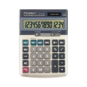 펜맨 전자계산기 PD-312M2 14단 사무용 데스크용 펜맨 전자계산기 사무용 데스크용 일반계산기 사무기기 문구 사무용품 생활 건강
