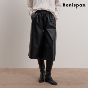 [보니스팍스]레더 버뮤다 밴딩 팬츠 (XP3TA016L0)