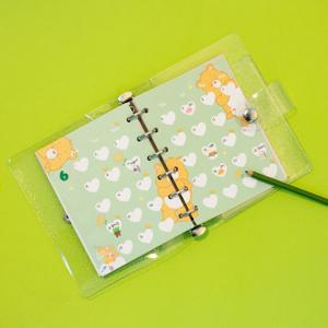 루카랩 케어베어 미니 6공 리필속지 루카랩 케어베어굿즈 6공다이어리 6공다이어리속지 다이어리속지 미니다이어리 미니6공다이어리