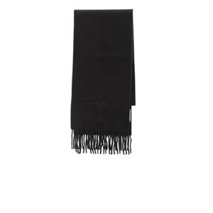 아미 남성 블랙 엠보싱 머플러 USF674 AW0059 020