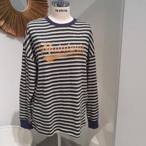 르피타 HC06 메인 단가라 티셔츠(네이비) L253BTS911