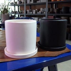 ksr 모던 도기 원형 무광(소) 화이트 13x13cm 화분화분 무광 소