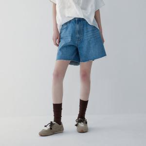 [보브]스티치 포켓 미디 데님 쇼츠7115355804