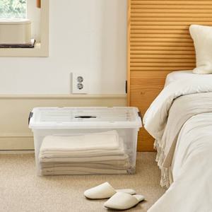 [모던하우스] 층층으로 쌓는 견고한 리빙박스 XL낮은형 65L 63.5x44x31cm