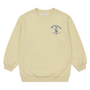 소이 여아 기모 모닝브레드 일러스트 맨투맨 티셔츠 21W1461_YE