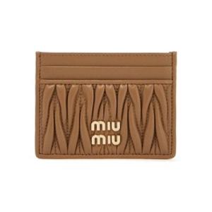 미우미우 마테라쎄 여성 카드지갑 5MC076 AFPP F098L 브라운