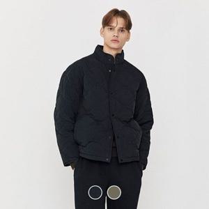 지오다노 075917 남성 레귤러핏 목넥 어니언 퀼팅 패딩 경량 자켓 01075917