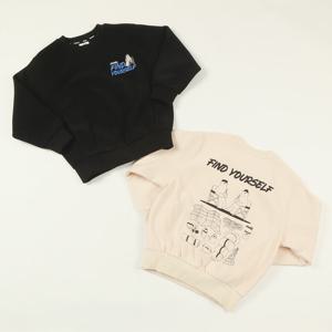 [지프키즈]기모 라인 캠핑곰 맨투맨  KP4TSU819