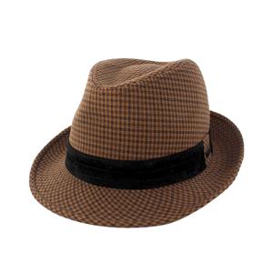 [캡텐(모자)]남녀공용 엘르 잔체크 중절모 ELE5UVC002