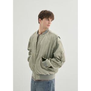 [게스]남성 워시드 패딩 봄버 MP4W4860