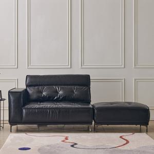 [착불] 동서가구 브루클린 가죽 소파 2인 우형+스툴 DF926964