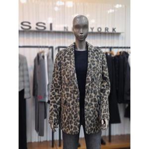 제시뉴욕 세이브존05 레오파드 문양 원 버튼 재킷 MDA-SZNRJT0840BOM