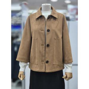 밀스튜디오 세이브존04 칼라넥 인조가죽재킷 LR9JKR100