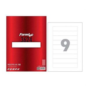 폼텍 라벨지 LS-3624 9칸 화일/100매/150x28 박스(10개입)