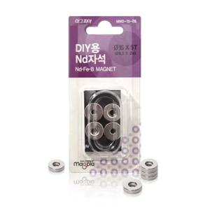 마그피아 DIY용 ND자석 원형구멍  15x5T/(MNDS-15-05 4개입) 판(1개입)