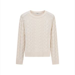 [폴햄]여성 울블랜드 피셔맨조직 니트(PHF4ER2480OR)