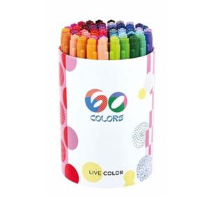 모나미 라이브칼라 틴케이스 60색 (1개)