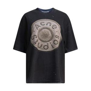 아크네 스튜디오 반팔 티셔츠 CL0362900 BLACK