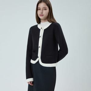 [25 F W] 잇미샤 컬러배색 크롭 가디건 ITPAZCD900