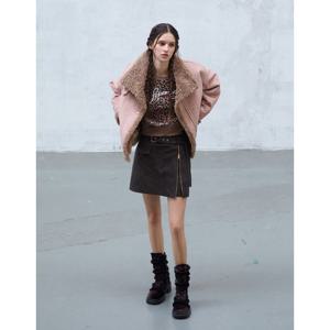 [에고이스트]스웨이드 텍스쳐 인조 무스탕자켓 ER4TM001