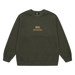 [에꼴리에]남아 기모 자수 백포인트 맨투맨 티셔츠 21D1403_KH