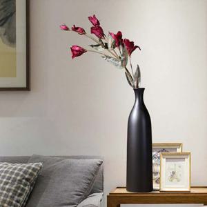 플로란스 도자기 꽃병(블랙) 인테리어화병 생활용품 가정용품 생필품