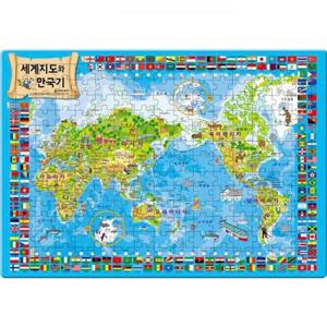 195조각 판퍼즐 - 세계지도와 만국기 (개정판) 퍼즐 유아퍼즐 유아판퍼즐 시니어퍼즐 시니어판퍼즐