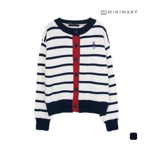 [미니마리]베어자수배색가디건 (MMA3CD20)
