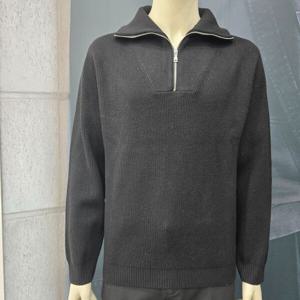 [지오지아]남자니트/터틀넥/반집업/스탠다드핏/ABE4EU1108-BK_OD