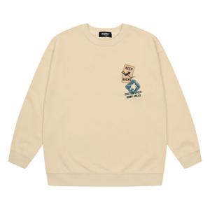 에꼴리에 남아 기모 프린팅 맨투맨 티셔츠 21D1409_BE