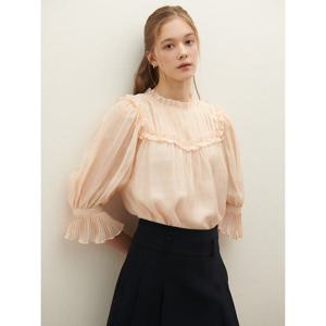 [샤틴]주름 포인트 블라우스/S252B261