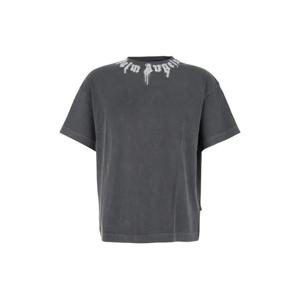 25 FW 팜앤젤스 넥 로고 스프레이 페인트 티셔츠 PMAA109F25JER009 TP443854490