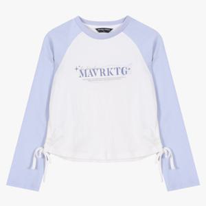 [더데이걸]허리셔링 래글런 티셔츠TGLA25W02_IC