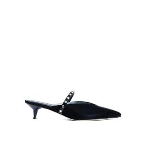 Alexander McQueen 레벨 장식 슬링백 뮬 50mm 838130W4ABA