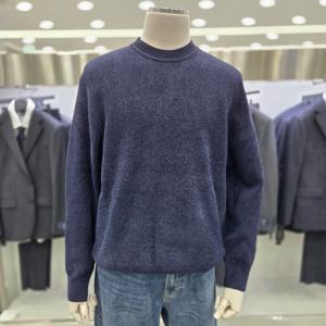 [앤드지]셔닐사 라운드 골조직 풀오버 니트 JBSF4ER1103 NV1