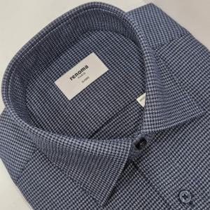 [레노마셔츠]일반핏/멜란지 기모 미니 체크 긴소매 셔츠 RPFSG14