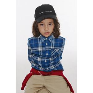 [타미힐피거칠드런] 그래픽 체크 셔츠 T42F7HSH600BT1