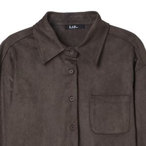 [LAP] 랩 스웨이드 크롭 셔츠 (AR4WBB41)